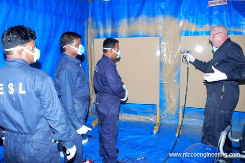 how to apply belzona coating, belzona training, training belzona team, belzona coating service