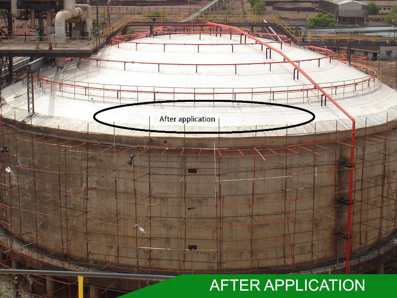 Roof Surface after application