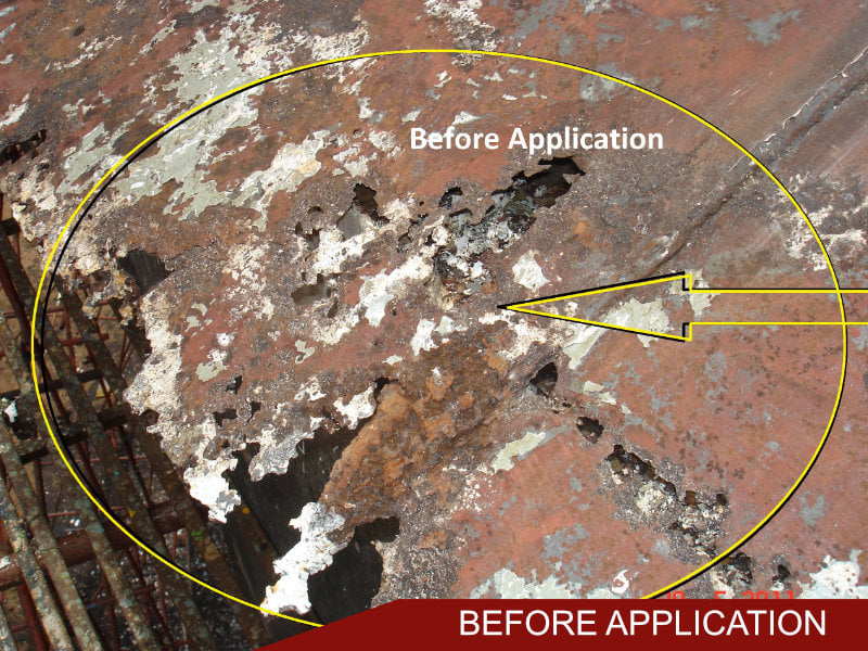 Roof Surface before application