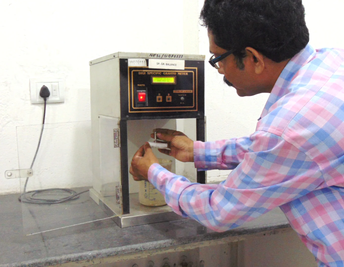 Specific gravity check