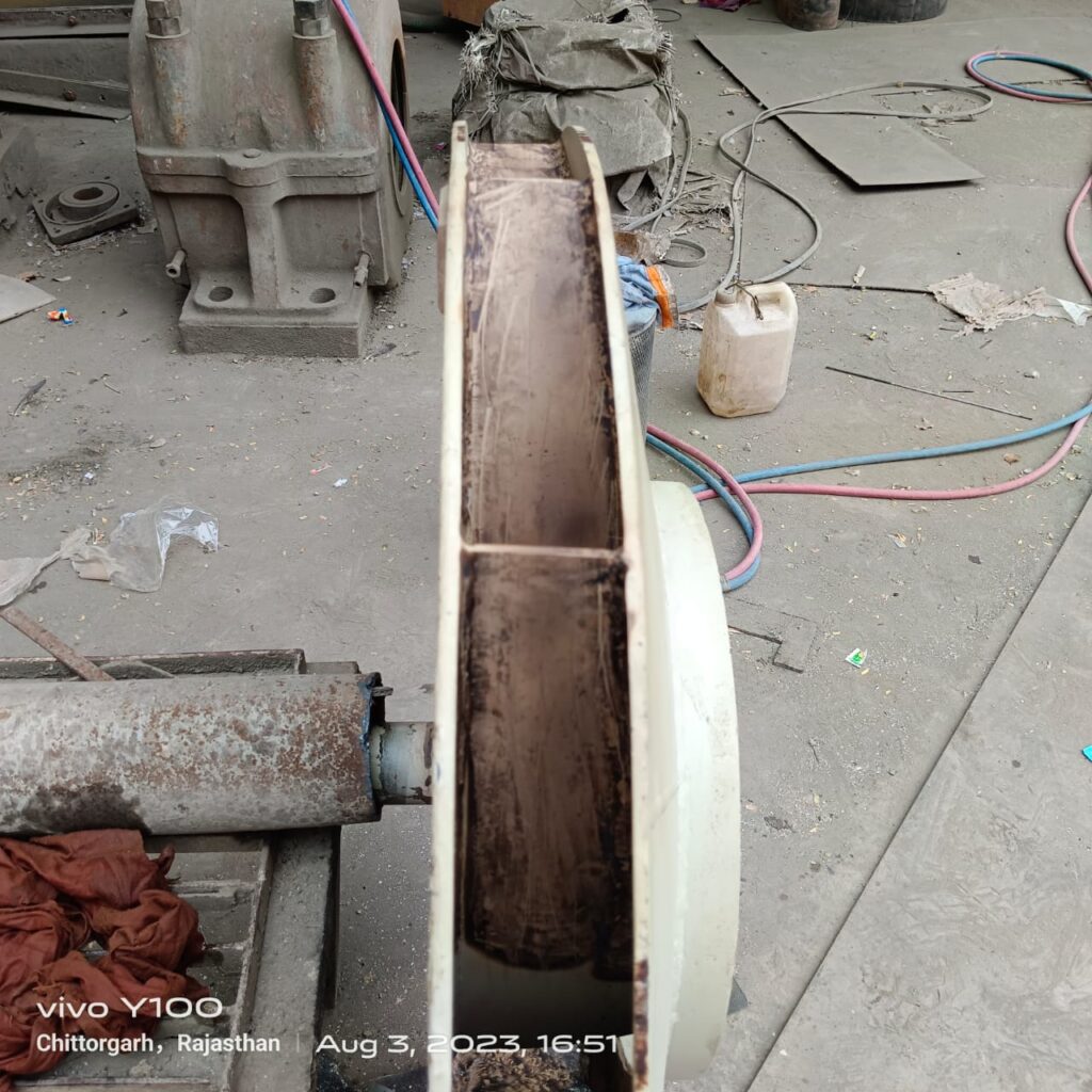 damaged fan blade