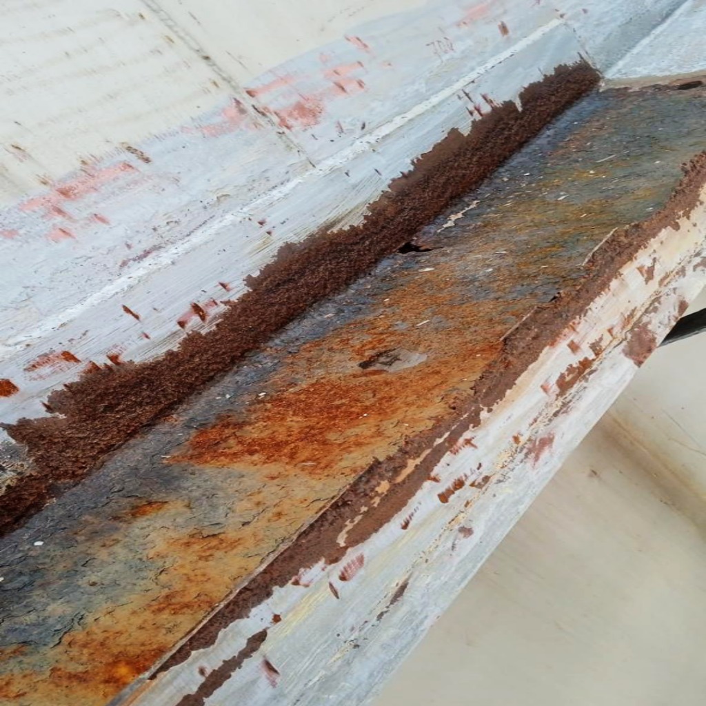 Corroded wind girder
