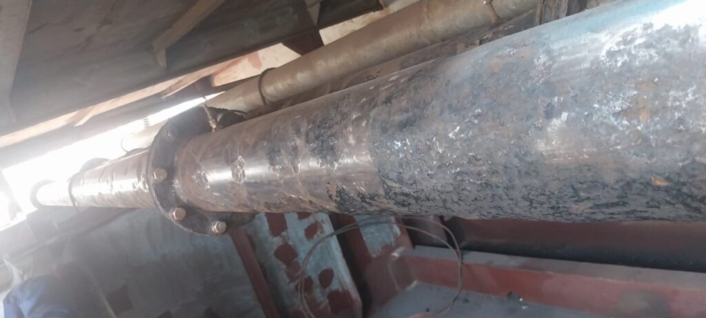Corroded and Damaged Pipeline