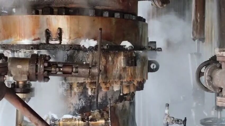 Ammonia Carbamate Leak