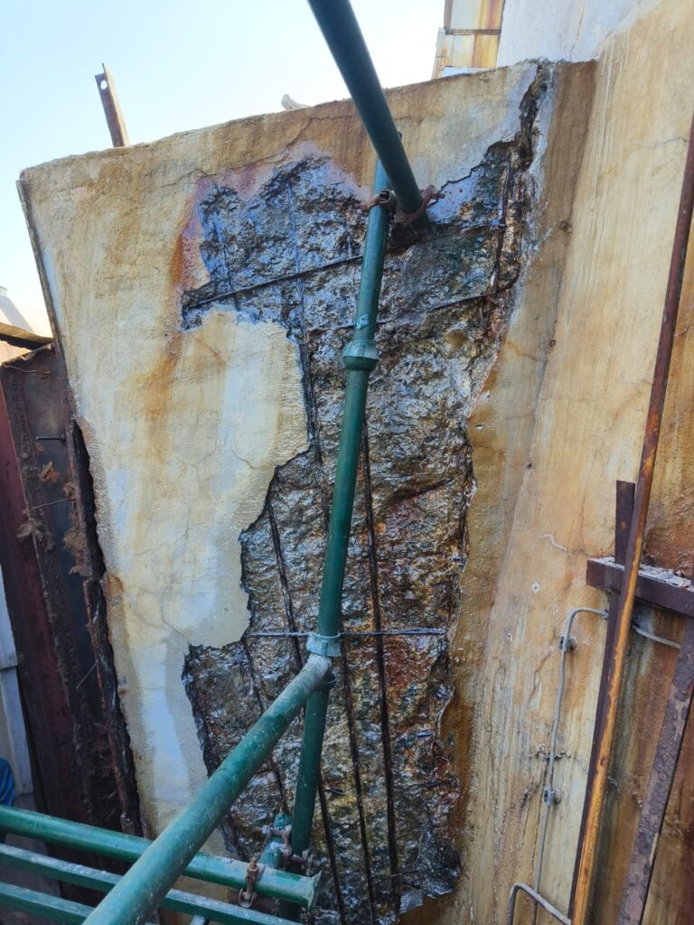 concrete wall before